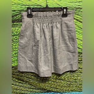 J. Crew Mini Skirt Gray Wool Blend SZ 2